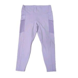 Fabletics Women's High-Waisted Lavender Purple PowerHold 7/8 Leggings sz 1X